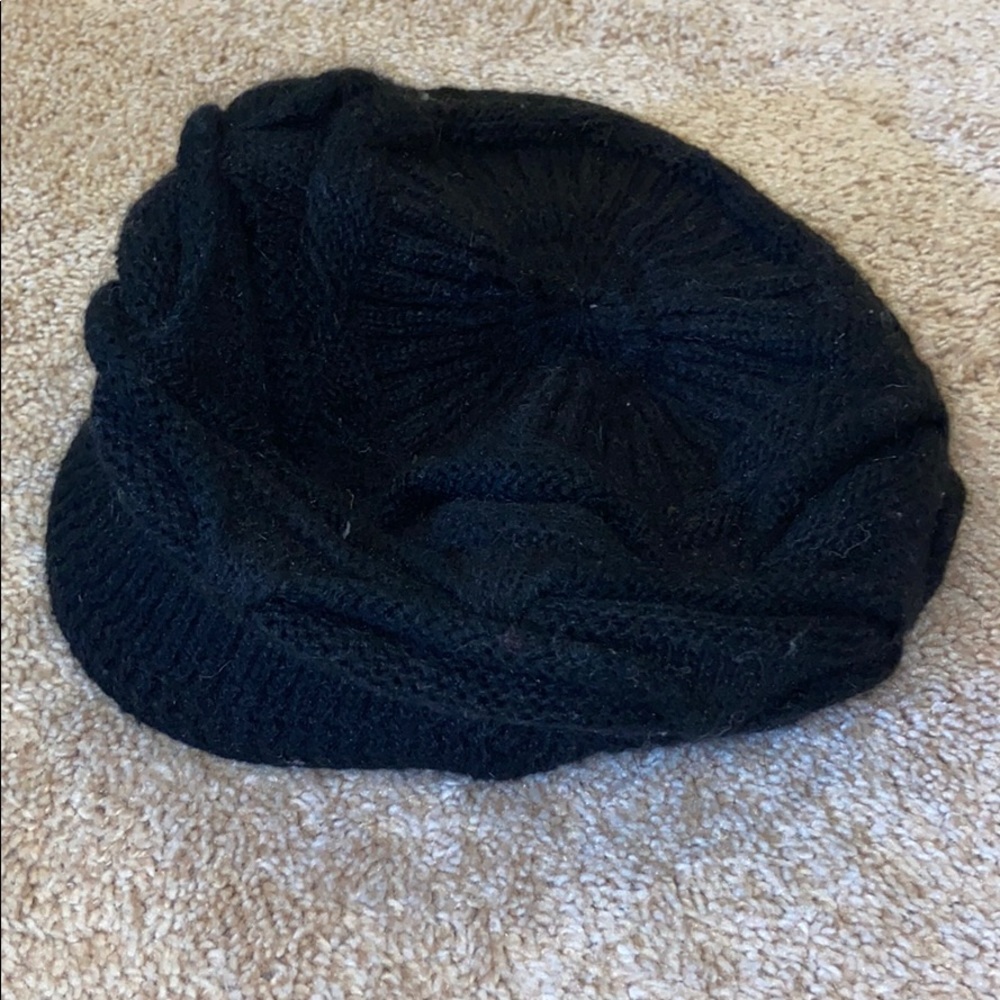 Black winter hat